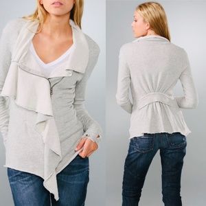 Free People Ebb & Flow Asymmetrical Zip Up Jacket